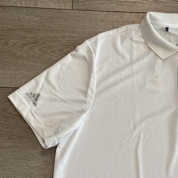 Adidas Golf Polo Waste Management Logo White Mens 2XL TPC Scottsdale Athletic - Picture 3 of 8